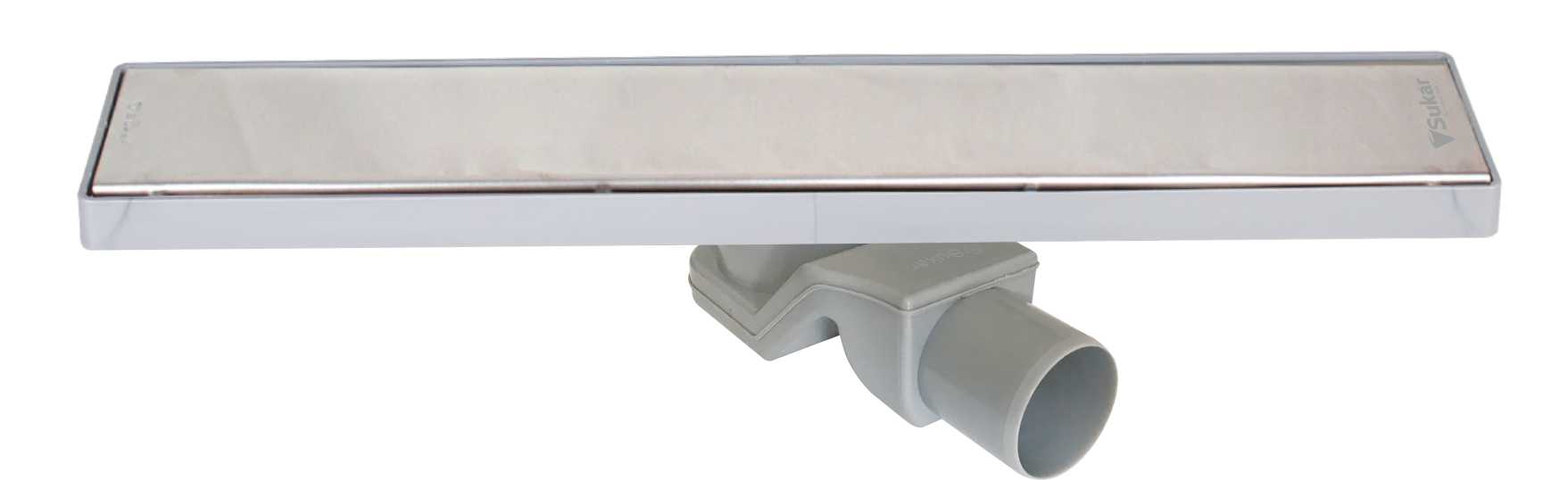 SUKAR LİNE 4 E PLAİN IZGARALI KROM DUŞ KANALI 30 CM