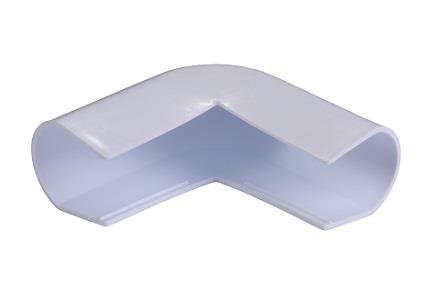 GFS BEYAZ PVC TERS KÖŞE DİRSEK - SAĞ - DN 20 - 25