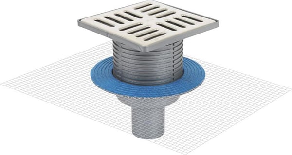 SUKAR LİNE 10 ÇELİK MUF ÇİZGİLİ YALITIMLI YER SÜZGECİ 15x15 Q70 ALTTAN