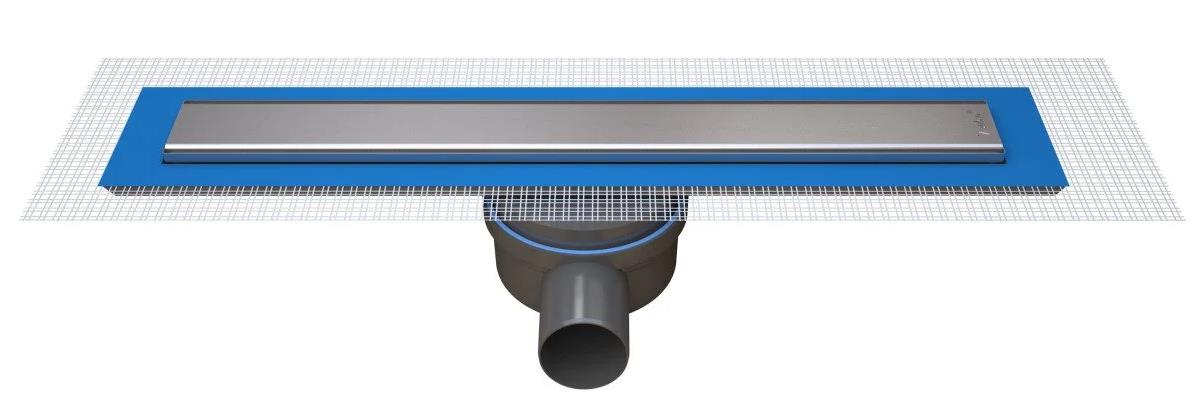 SUKAR LİNE 2 PLAİN IZGARA YALITIMLI KOMPLE KROM DUŞ KANALI 60 CM