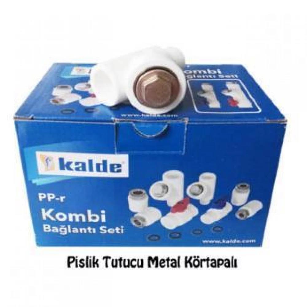 KALDE KOMBİ BAĞLANTI SETİ METAL TAPALI DİRSEKLİ