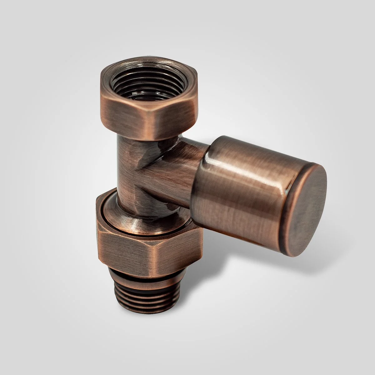 1/2" EDP KAPLAMALI DÜZ RADYATÖR VANASI METAL VOLAN - BAKIR ESKITME