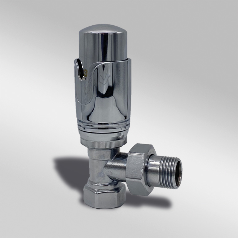 1/2" EDP TERMOSTATIK KROMAJLI KÖŞE RADYATÖR VANASI